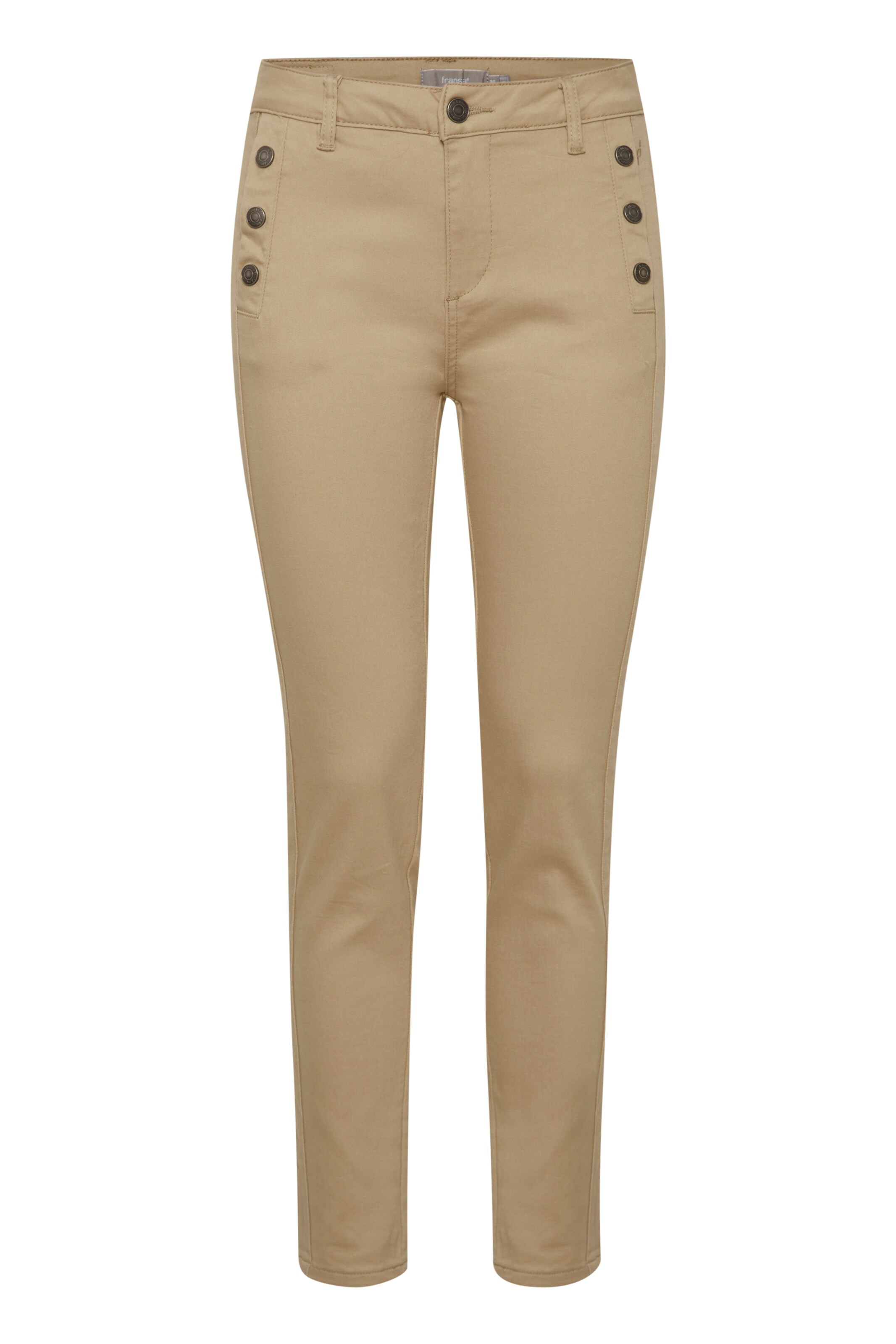 Coupe slim Jean 'FRMax' Fransa en beige : devant