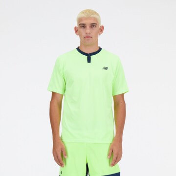 T-Shirt fonctionnel new balance en vert : devant