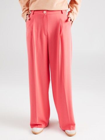 Wide Leg Pantalon à plis GERRY WEBER en orange : devant