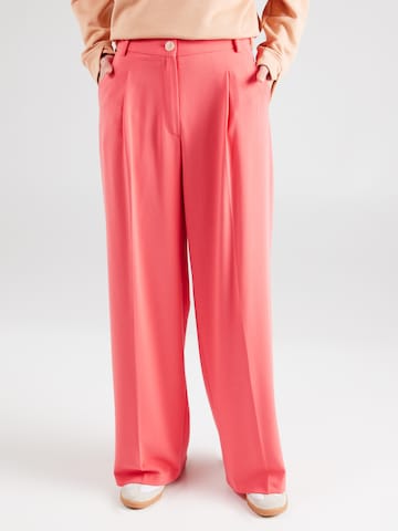 Wide Leg Pantalon à plis GERRY WEBER en orange : devant