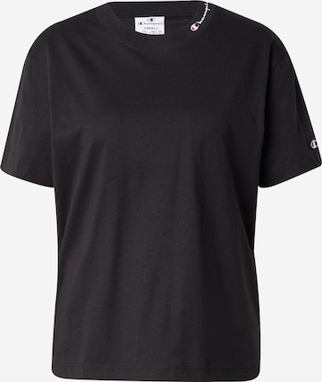 Tricou de la Champion Authentic Athletic Apparel pe negru: față