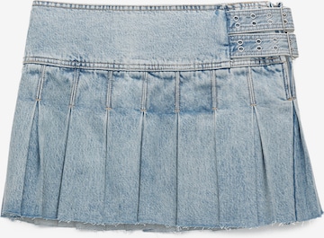 Pull&Bear Rok in Blauw: voorkant