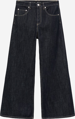 Wide leg Jeans 'Seattle' de la MANGO pe albastru: față