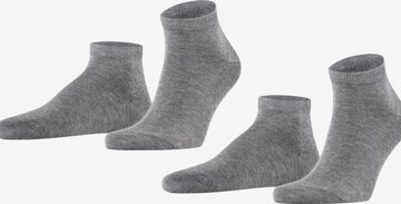 FALKE Socken 'Happy 2-Pack' in Grau: Vorderseite