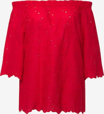 Ulla Popken Blouse in Rood: voorkant