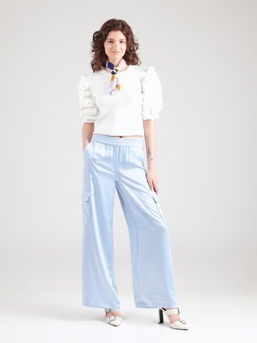s.Oliver Wide leg Cargo trousers in Blue