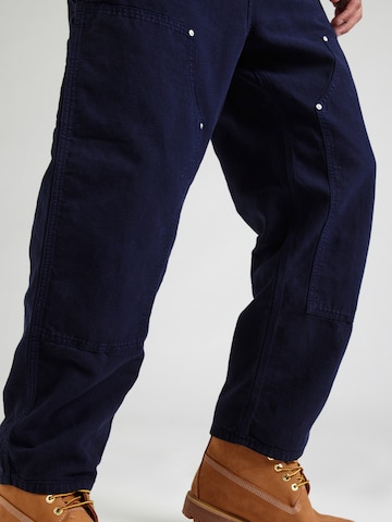 zils Carhartt WIP Vaļīgs piegriezums Bikses 'Walter'