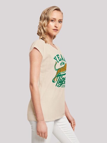 T-shirt 'Stranger Things Hawkins Year of The Tiger 86 Netflix TV Series' F4NT4STIC en beige