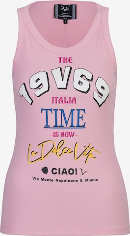 19V69 ITALIA Top 'Benicia Ciao' in Roze: voorkant