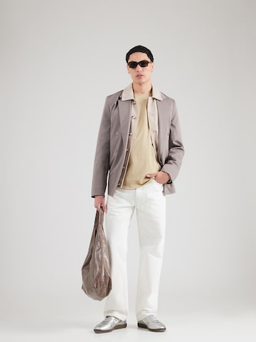 bēšs KnowledgeCotton Apparel T-Krekls