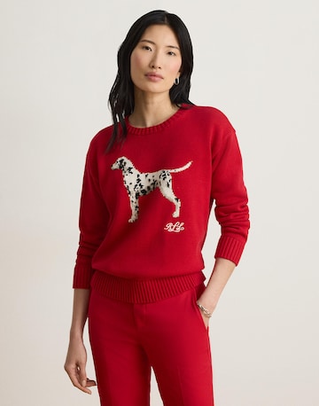 Pull-over Lauren Ralph Lauren en rouge : devant
