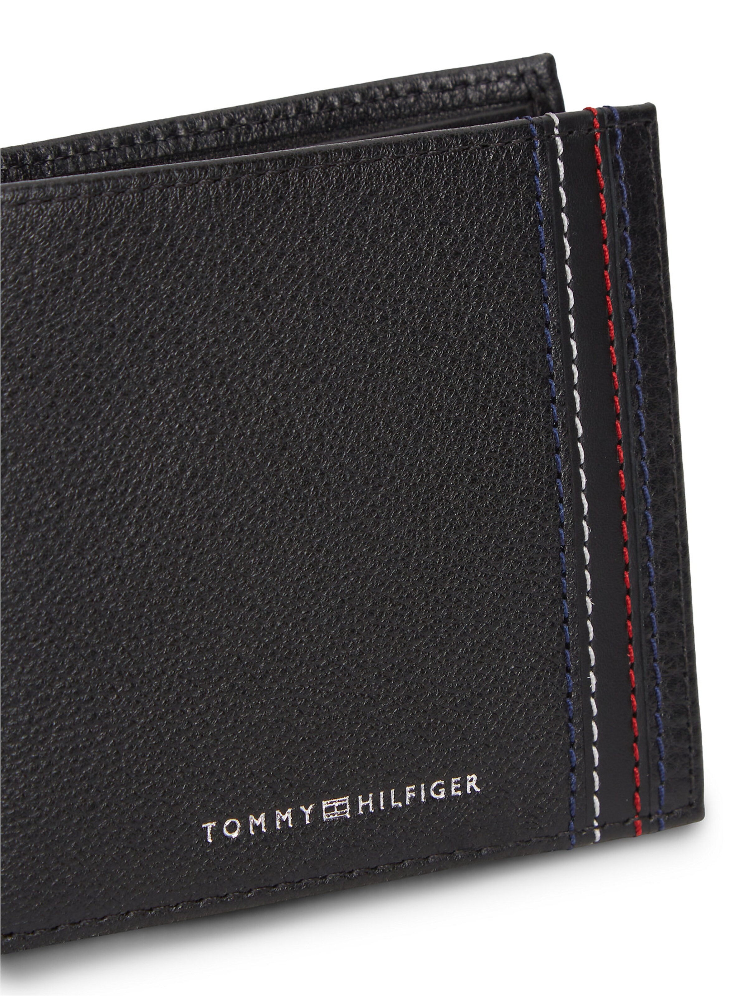 TOMMY HILFIGER Portemonnee in Zwart