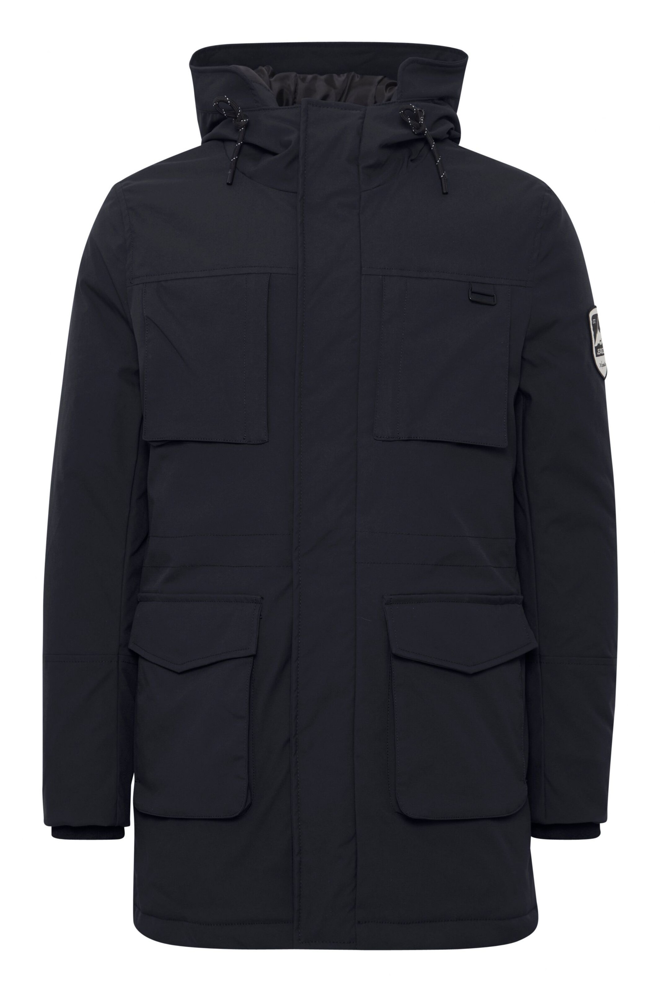 INDICODE JEANS Parka  'Paul' in Schwarz: Vorderseite