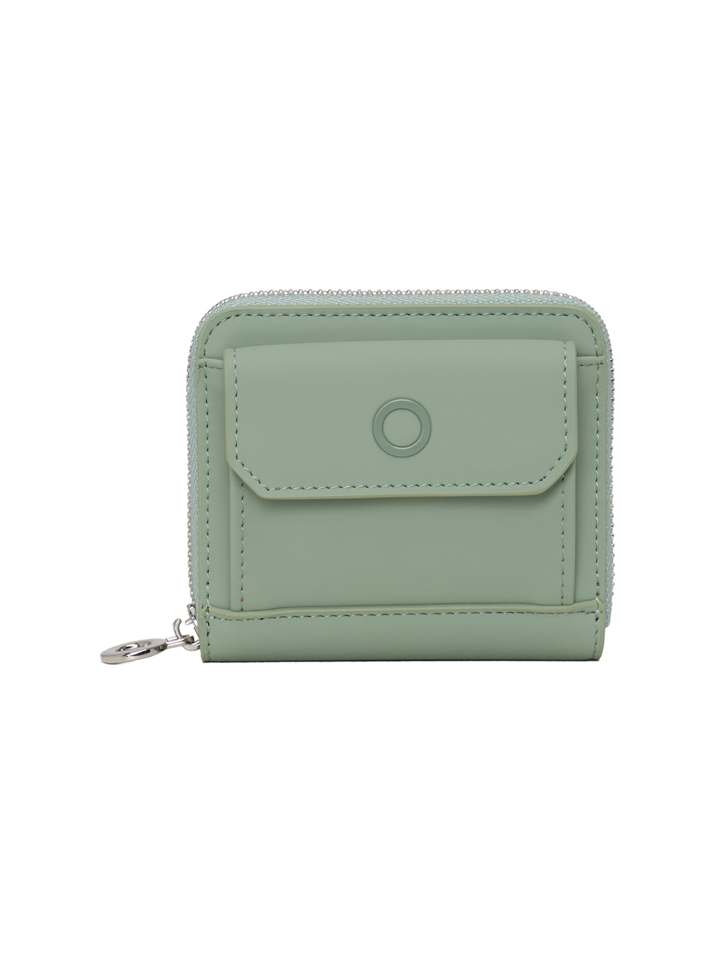 O bag Wallet in Green: front