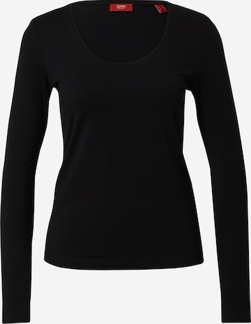 ESPRIT - Camiseta en negro: frente