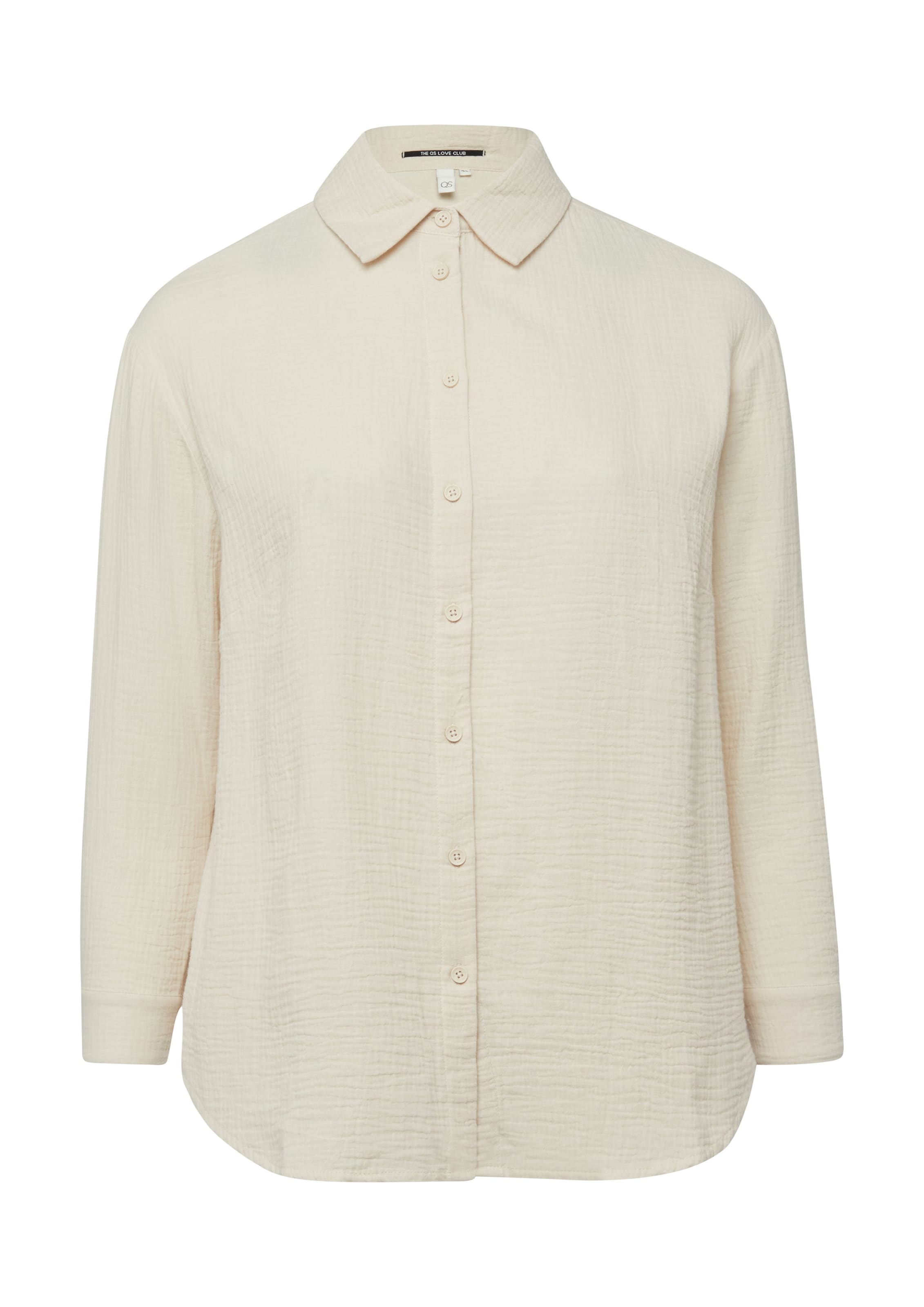 QS Blouse in Beige: voorkant