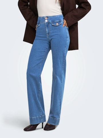 Wide Leg Jean 'ONLJUICY-WAUW' ONLY en bleu : devant