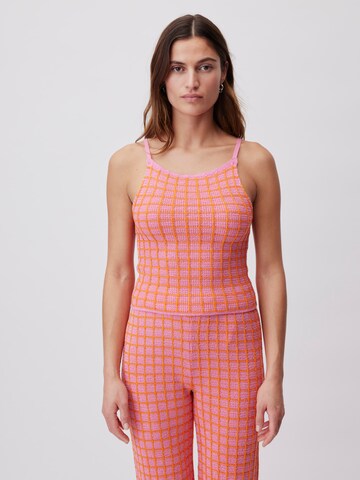 LeGer by Lena Gercke - Top de punto 'Erica' en naranja: frente