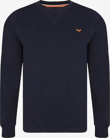 Threadbare Sweatshirt 'Satsuma' in Blue: front