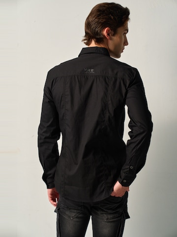 KOROSHI Slim Fit Skjorte i sort