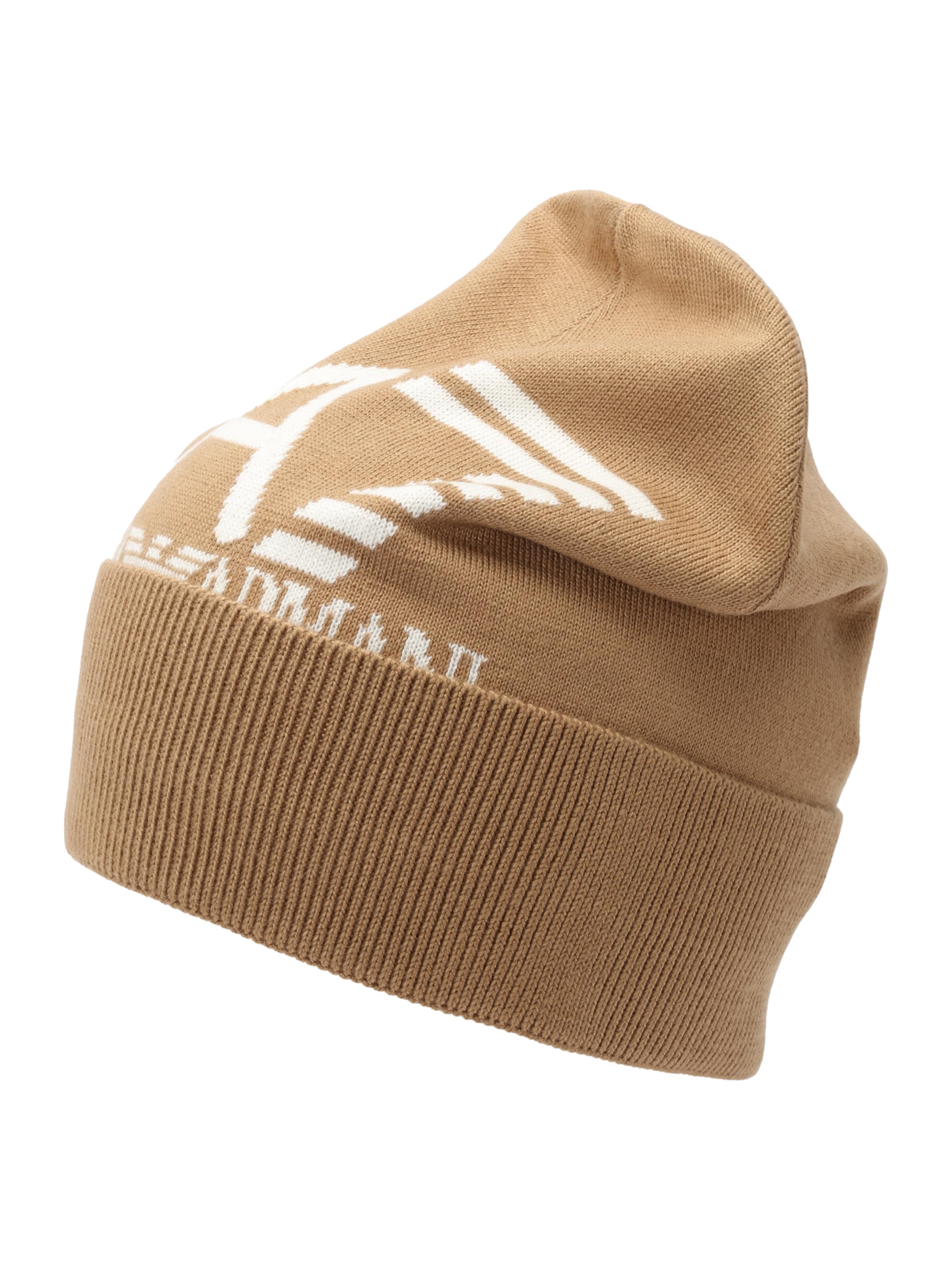 Berretto di EA7 Emporio Armani in marrone: frontale