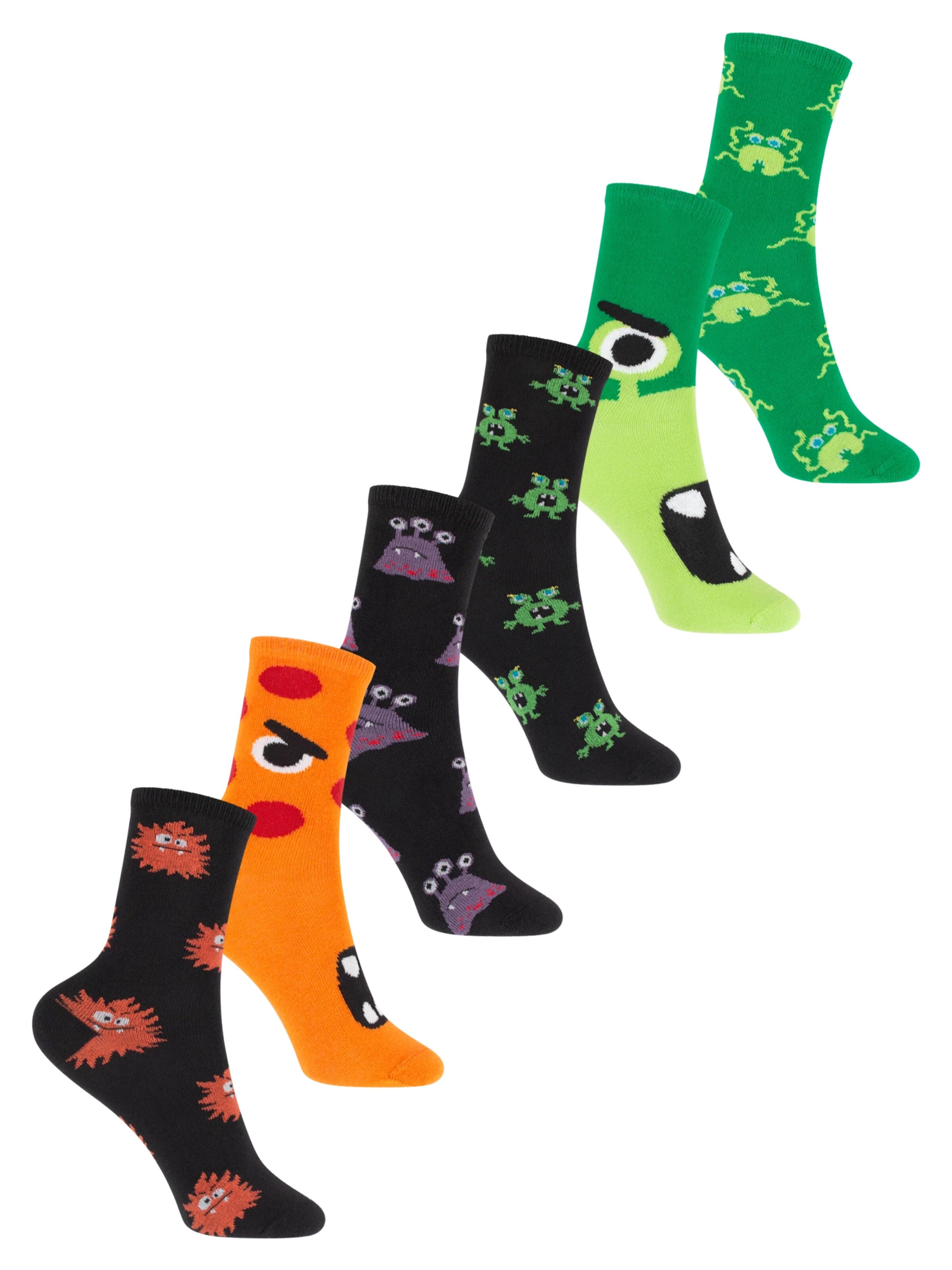 footstar Socks 'Funny Socks' in Grey: front