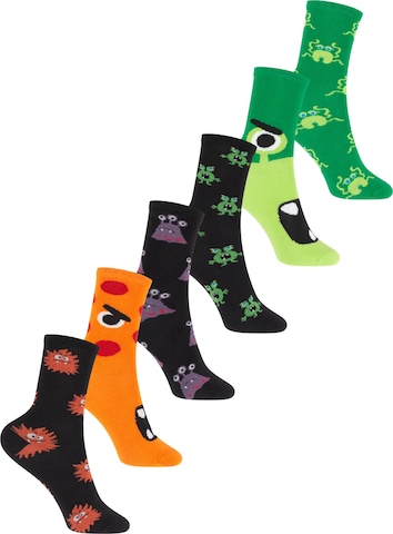 footstar Socks 'Funny Socks' in Grey: front