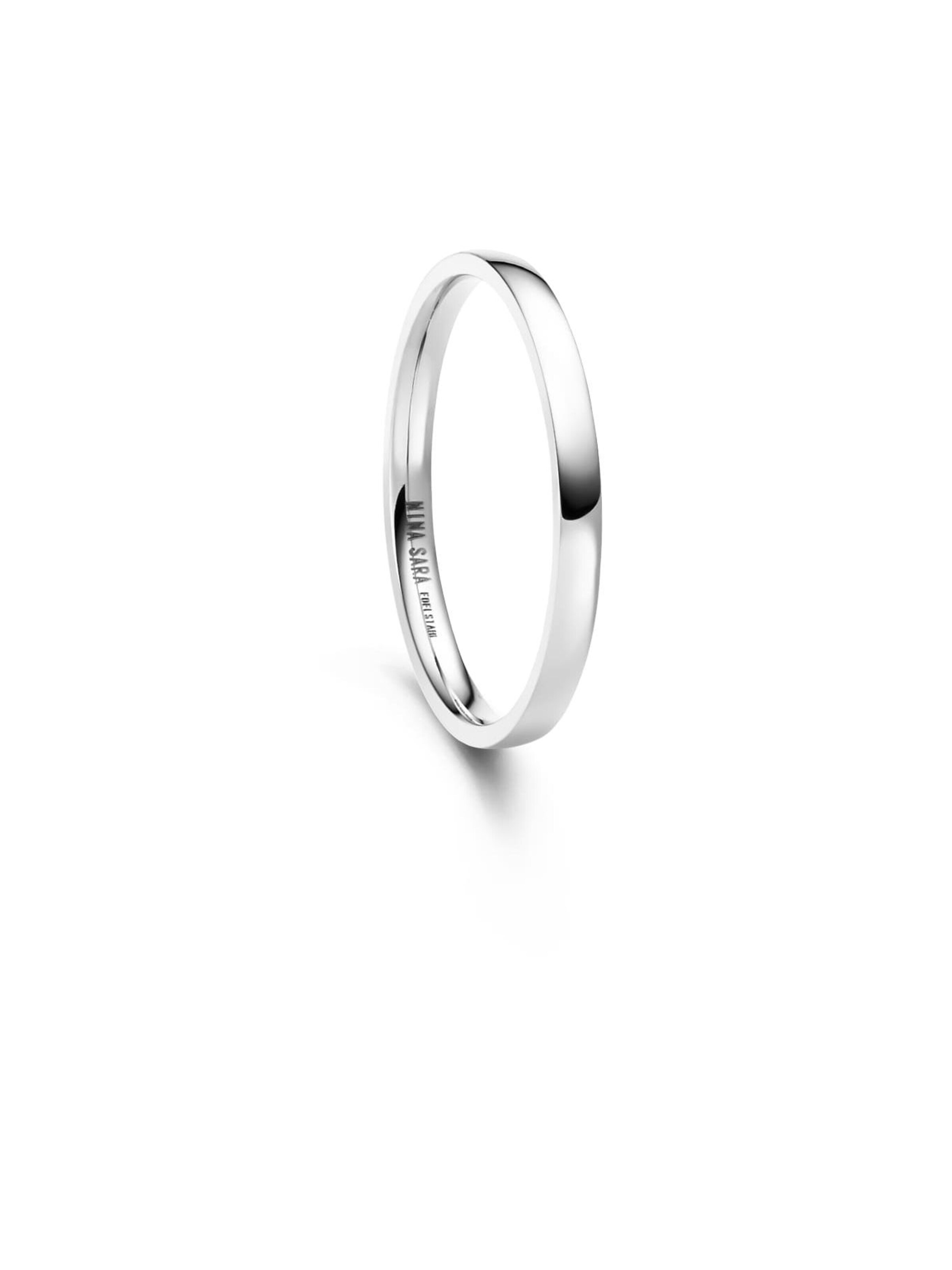 MARRYA Ring 'MARRYA NS-01 Ehering aus Edelstahl' in Zilver: voorkant