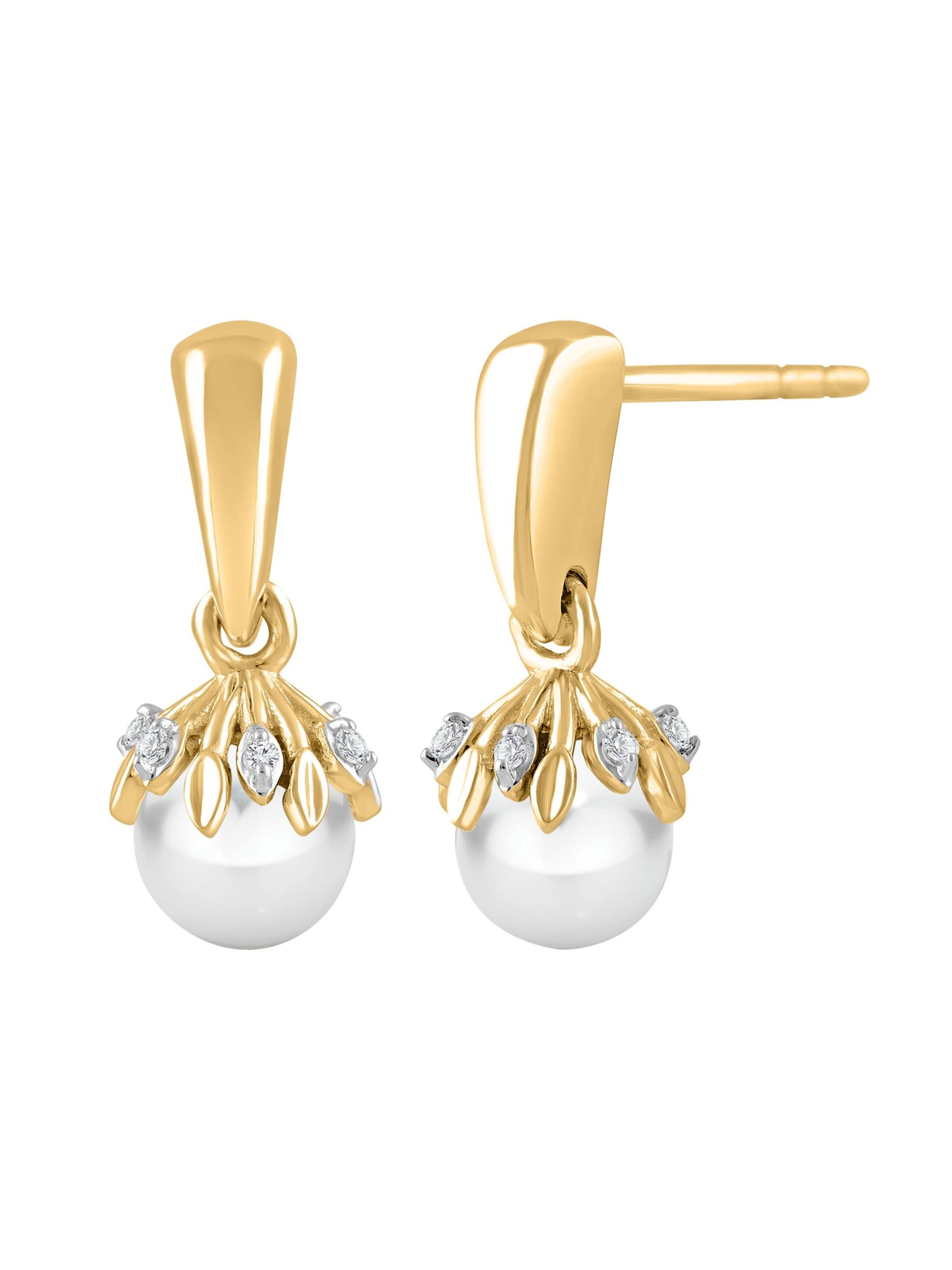 Diamant Exquis Earrings in Gold: front