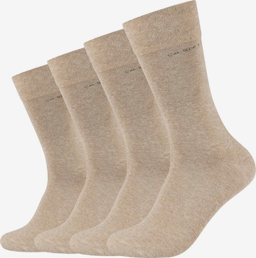 camano Socks in Brown: front