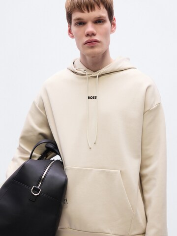 BOSS Collegepaita 'Sly Zone' värissä beige