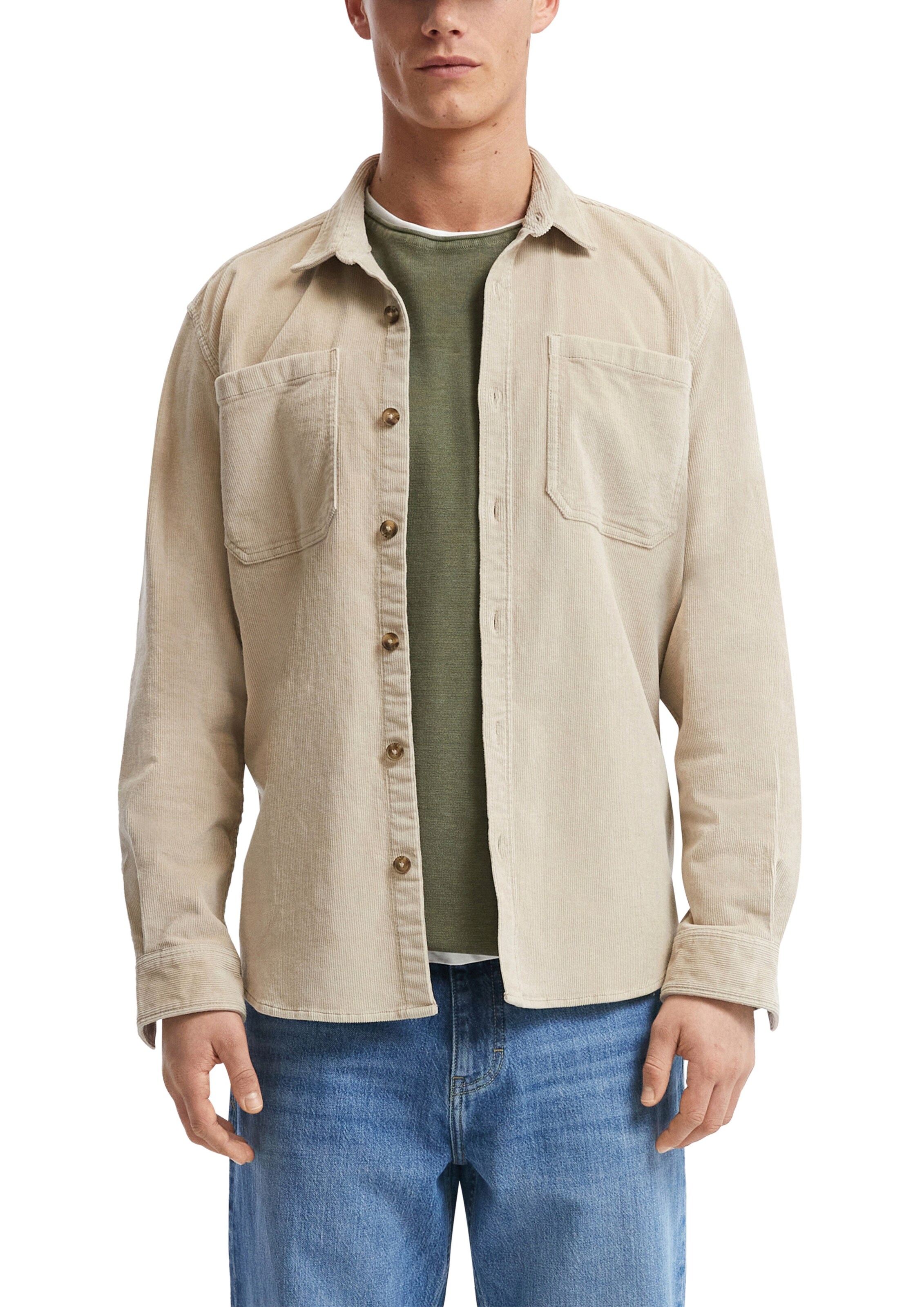 Fit confort Chemise QS en beige