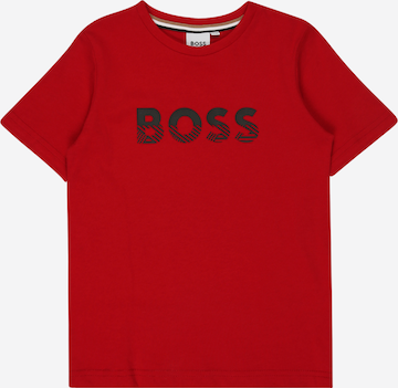 T-Shirt BOSS Kidswear en rouge : devant
