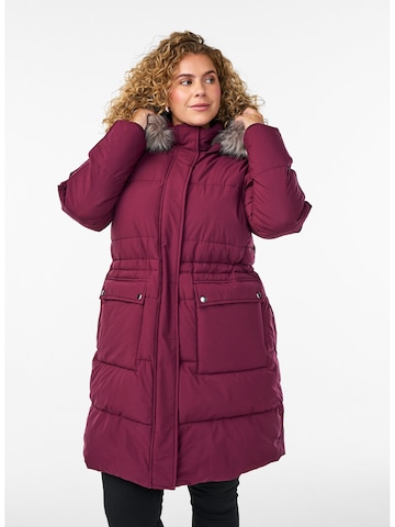 Zizzi Winter jacket 'Cajulia' in Red: front