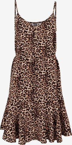 Pieces Petite Summer Dress 'Nya' in Brown: front