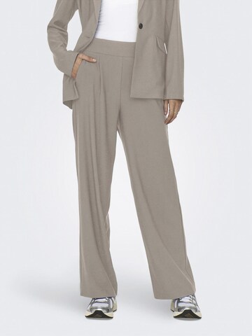 ONLY - regular Pantalón plisado 'GINGER' en beige: frente