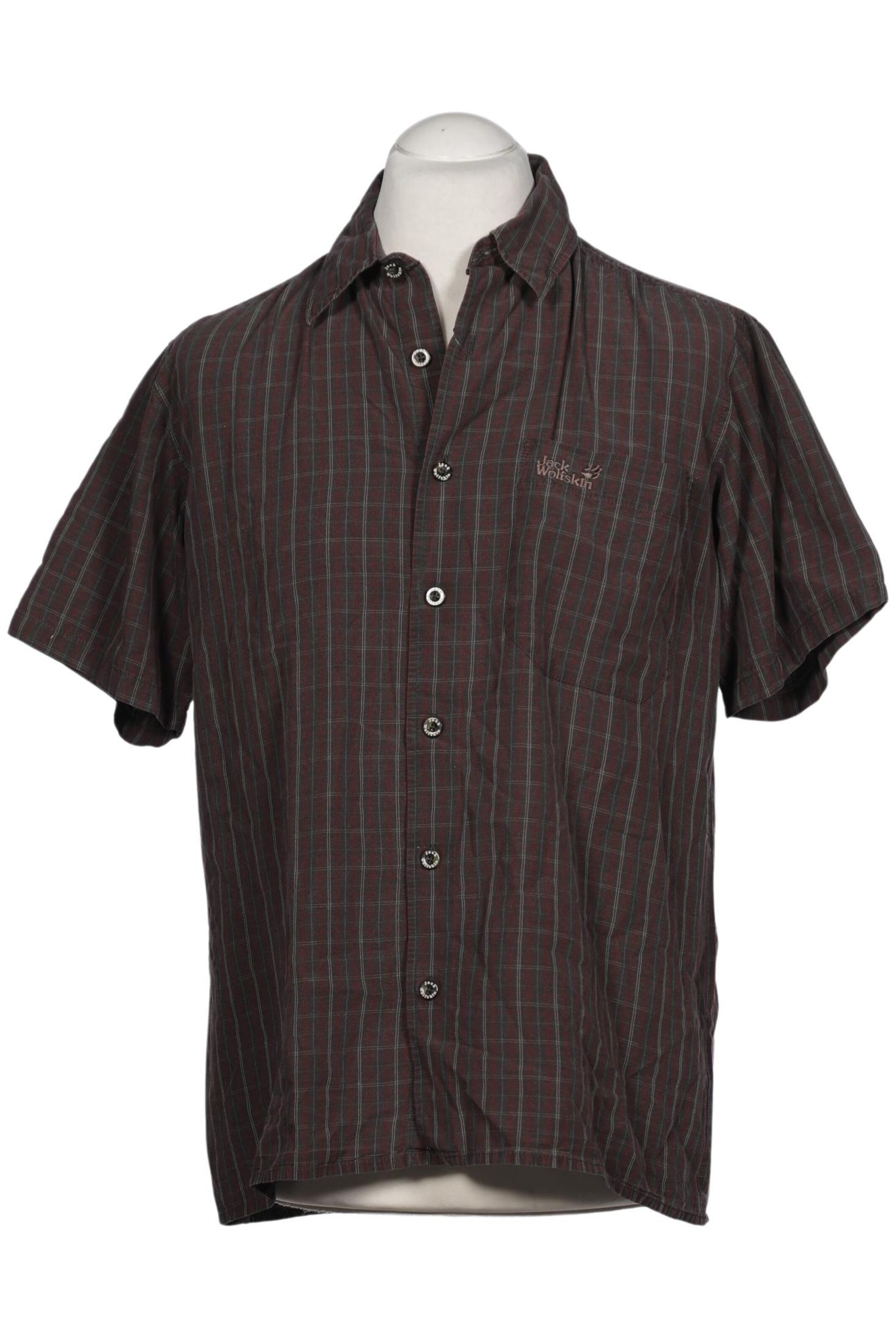 JACK WOLFSKIN Button Up Shirt in M in Brown: front