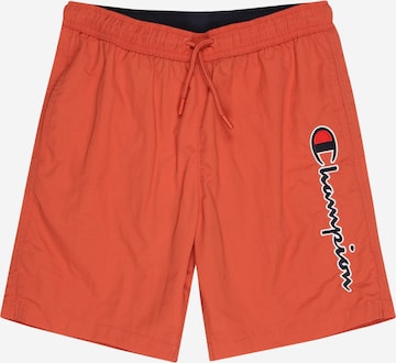 Shorts de bain Champion Authentic Athletic Apparel en orange : devant