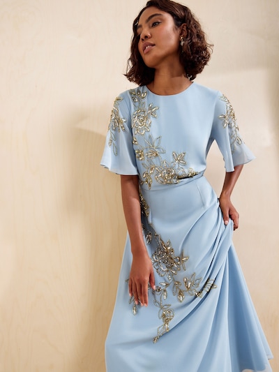 Friends Like These Robe de soirée en 36 en bleu clair / or, Vue avec produit