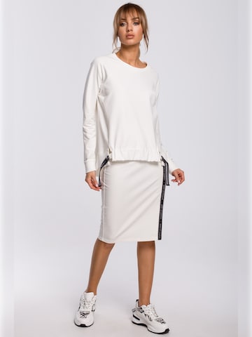 made of emotion Sweatshirt in Beige
