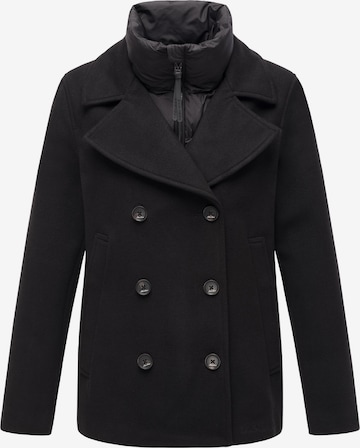 Manteau mi-saison MARIKOO en noir : devant