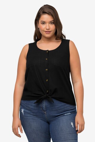 Ulla Popken Blouse in Zwart: voorkant