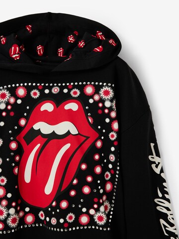 Desigual Sweatshirt 'THE ROLLING STONES' in Zwart