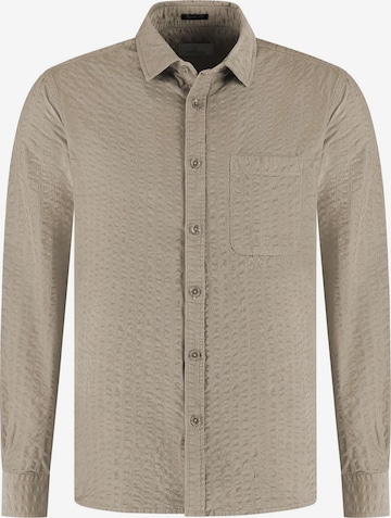 Dstrezzed Hemd 'Patric' in Braun: Vorderseite