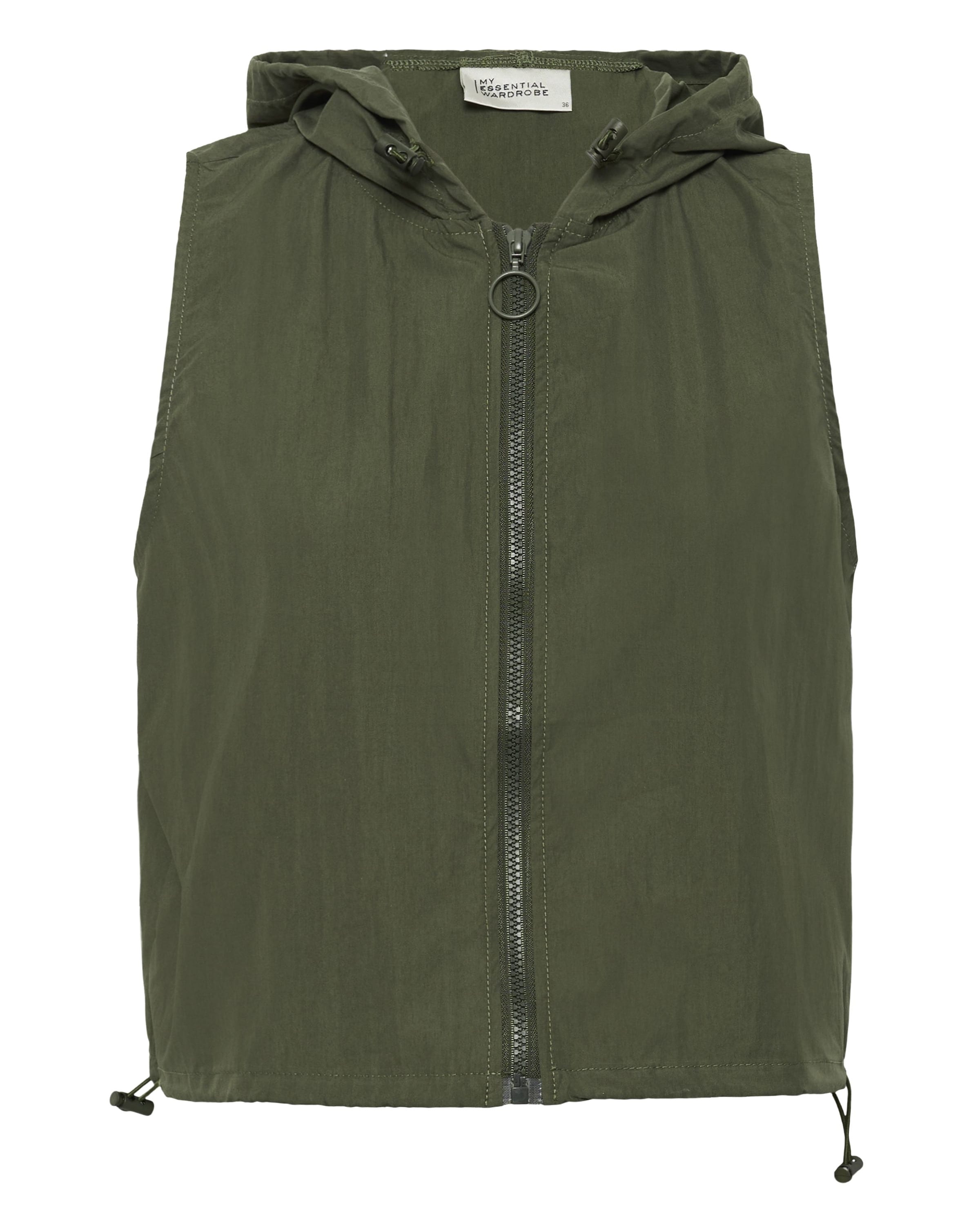 My Essential Wardrobe - Chaleco 'Mulla' en verde: frente