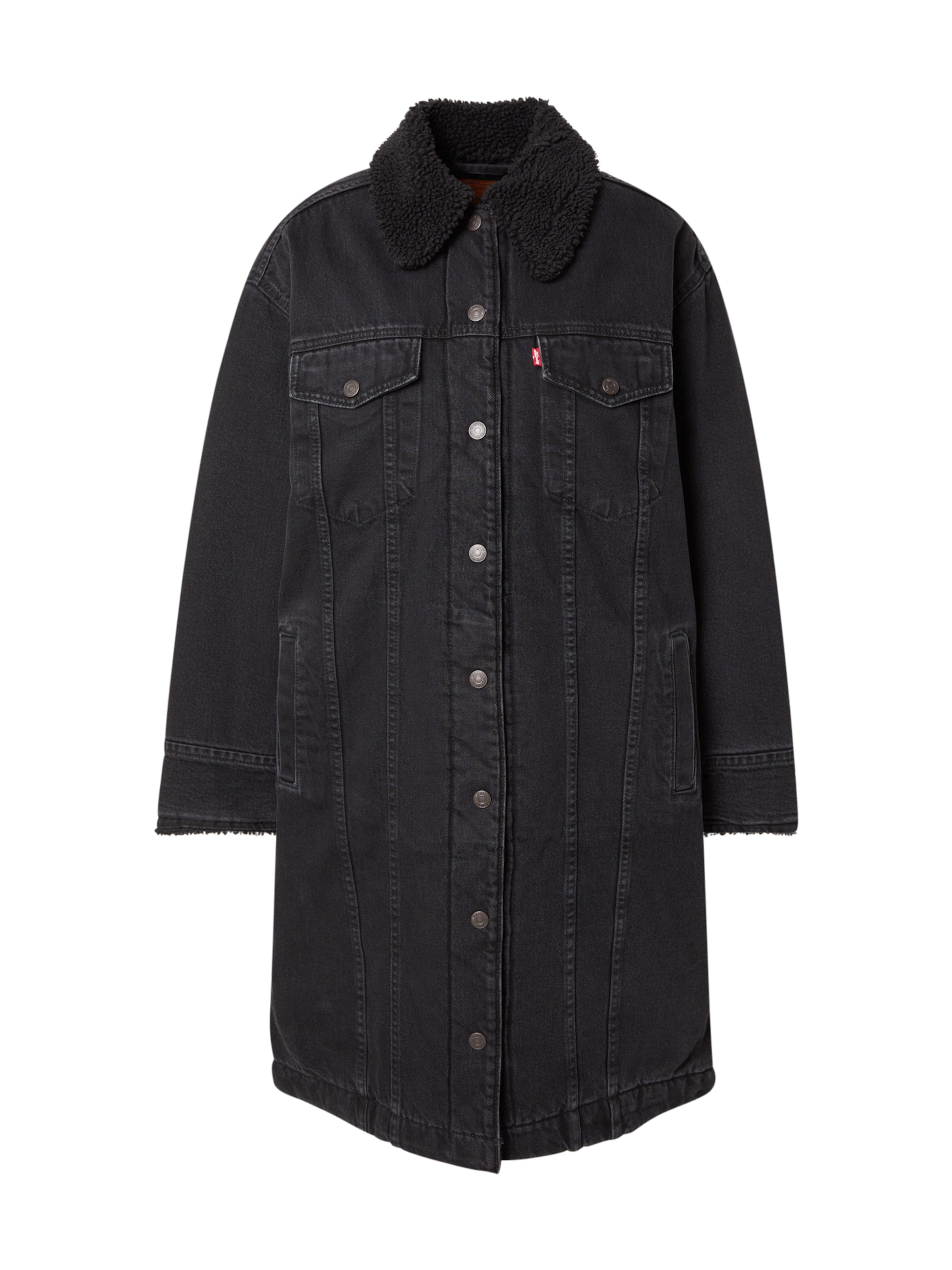 melns LEVI'S ® Starpsezonu mētelis: no priekšpuses