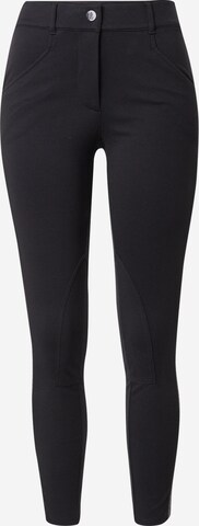 Lauren Ralph Lauren - Skinny Calças 'YVAINE' em preto: frente