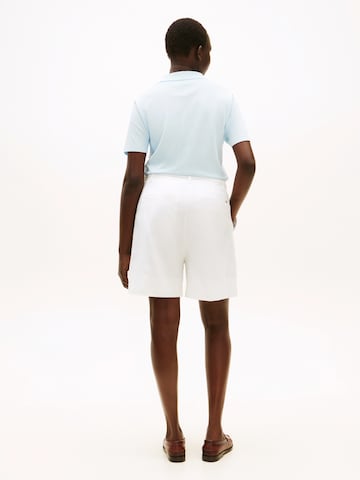 regular Pantaloni con pieghe di Tommy Hilfiger Curve in bianco