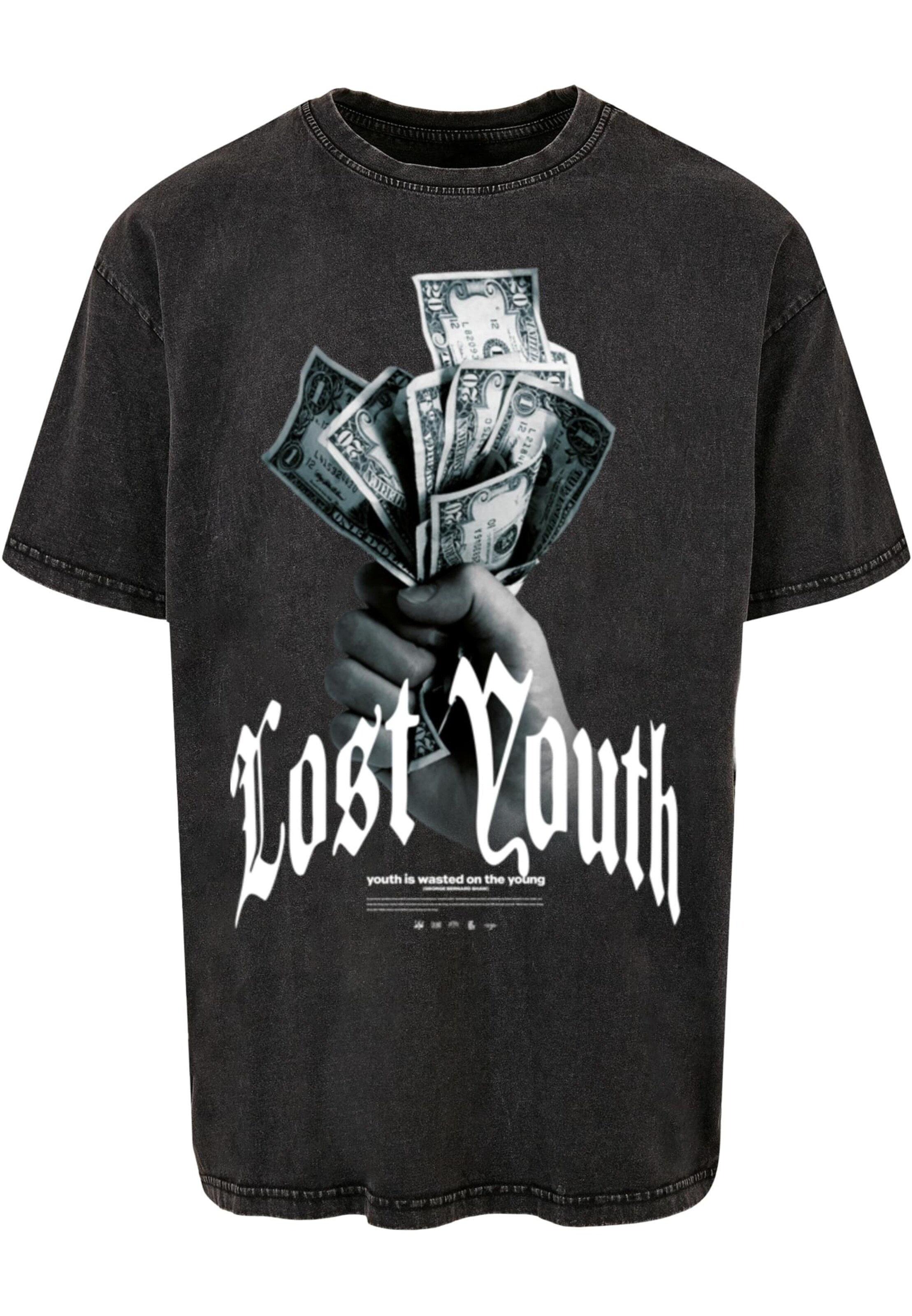 Tricou de la Lost Youth pe negru: față