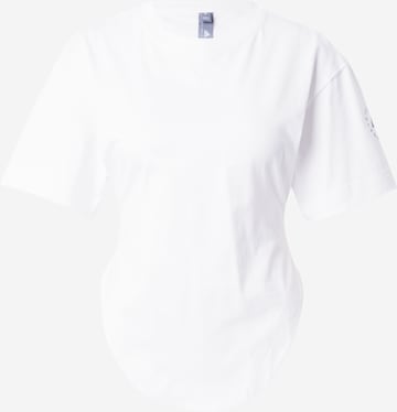 ADIDAS BY STELLA MCCARTNEY Функциональная футболка 'Curfed Hem' в Белый: спереди